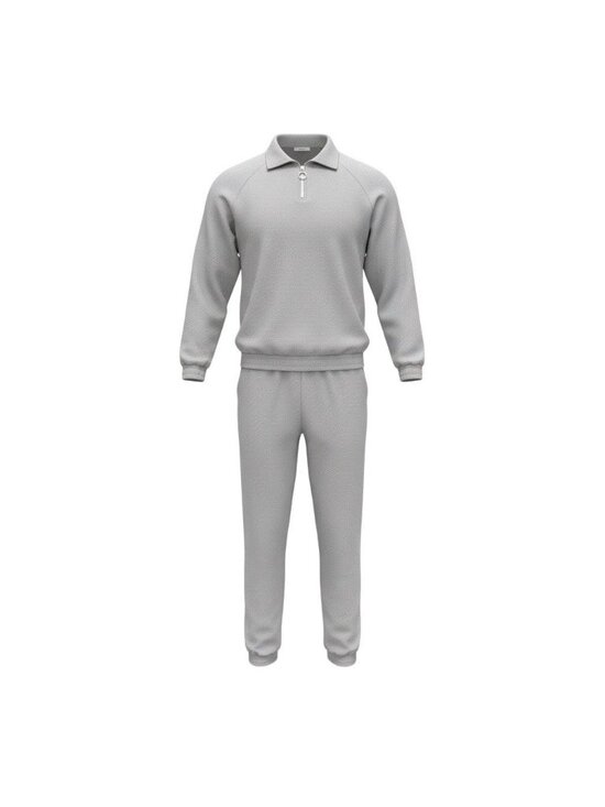 Coofandy Pants - Coofandy  Womens Gray Tracksuit Zip Pullover & Elastic Waist Pants Size L